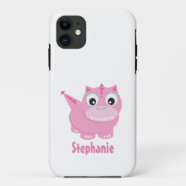 Schattige Kawaii Pink Dino Case-Mate iPhone Case