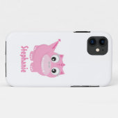 Schattige Kawaii Pink Dino Case-Mate iPhone Case (Achterkant (horizontaal))