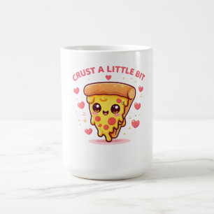 Schattige Kawaii Pizza – Korst Een Beetje Grappige Magische Mok