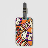 Schattige kawaii Popcorn iPhone / iPad hoesje Bagagelabel (Voorkant (verticaal))