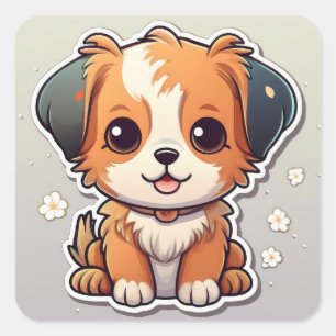 Schattige Kawaii Puppy Sticker