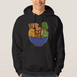 Schattige Kawaii Ramen Japan Food Faces Anime Kind Hoodie