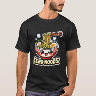 Schattige Kawaii Ramen Kom Comfort Food T-shirt