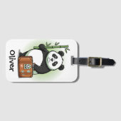 Schattige Kawaii Reiziger Panda Bagagelabel (Voorkant (horizontaal))
