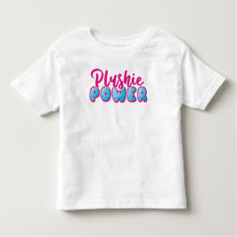 Schattige Kawaii Roze Blauw Plushie Power Kinder Shirts