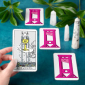 Schattige Kawaii Roze Guillotine Tarot Card Deck Pokerkaarten (Insitu)