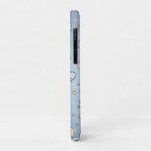 Schattige Kawaii Ruimte - Astronaut en Glimlachend Case-Mate iPhone Case (Achterkant/links)