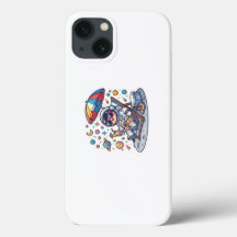 Schattige Kawaii Ruimtevaarder Zomer Strand Space 