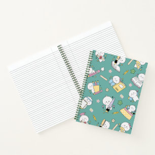 Schattige Kawaii Schoolspullen & Chibi Karakters Notitieboek