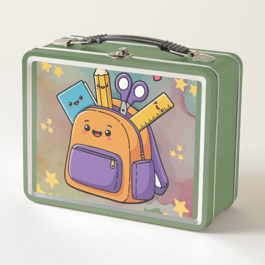Schattige Kawaii Schooltas en Benodigdheden. (Voorkant)