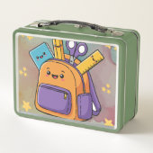 Schattige Kawaii Schooltas en Benodigdheden. (Achterkant)