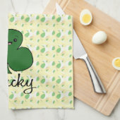 Schattige Kawaii Shamrock Theedoek (Quarter Fold)