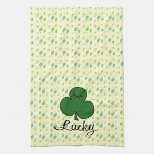 Schattige Kawaii Shamrock Theedoek