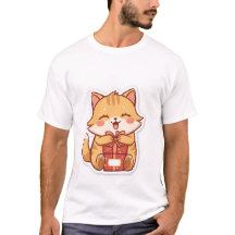 Schattige Kawaii Sinaasappelkat Knuffelcadeau Doos