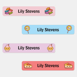Schattige Kawaii Snoep Kinder naamlabels Labels