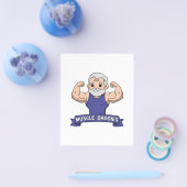 Schattige Kawaii Spier Daddy Baardige Bodybuilder Flyer (Enkel)
