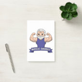 Schattige Kawaii Spier Daddy Baardige Bodybuilder Post-it® Notes (Kantoor)