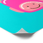 Schattige Kawaii Stemvolume-niveaus Poster (Hoek)
