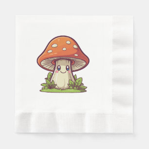 Schattige kawaii stijl, Paddenstoelen zoeken Servet