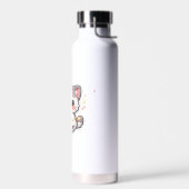 Schattige Kawaii Studiekat Waterfles | Chibi Kat S (Links)