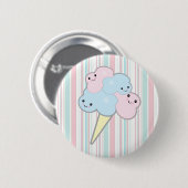 schattige kawaii suikerspin ronde button 5,7 cm (Voorkant /achterkant)