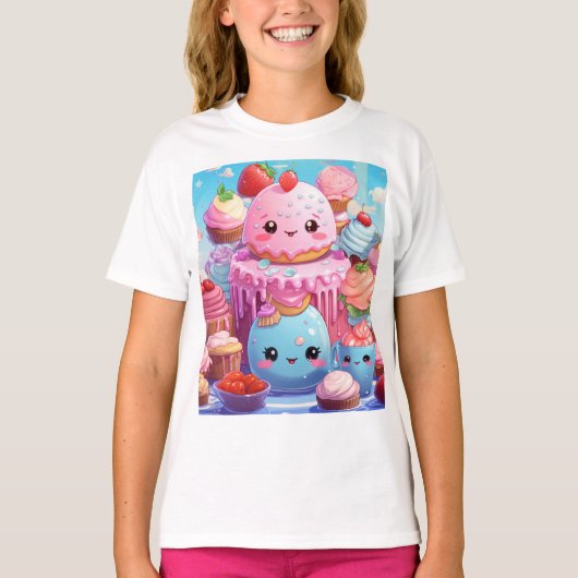 Schattige Kawaii. T-shirt (Voorkant)