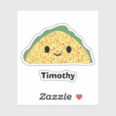 Schattige Kawaii Taco Sticker (Vel)