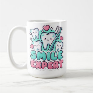 Schattige Kawaii Tandarts Smile Expert Koffiemok