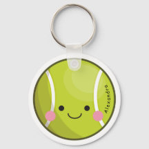 Schattige Kawaii Tennis Ball Aangepaste naam Stemp