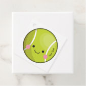 Schattige Kawaii Tennis Ball Aangepaste tekstsport Bedankjes Labels (In situ)