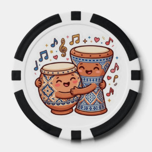 Schattige Kawaii Traditionele Marokkaanse Klei Dru Poker Chips