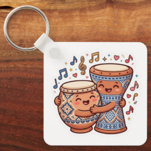 Schattige Kawaii Traditionele Marokkaanse Klei Dru Sleutelhanger
