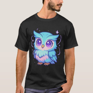 Schattige Kawaii Uil Cartoon Pastel T-shirt