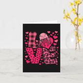 Schattige Kawaii Valentijns Kwallen Liefde Harten  Kaart (Gele Bloem)