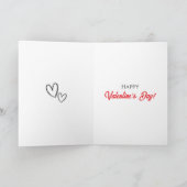 Schattige Kawaii Valentijnsdag Grappen Kaart (Binnen)