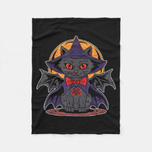 Schattige Kawaii Vampier Heks Vleermuis Vleugels M Fleece Deken