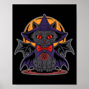 Schattige Kawaii Vampier Heks Vleermuis Vleugels M Poster