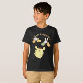 Schattige Kawaii Verjaardag Shirt | Dierballon T-s (Voorkant volledig)