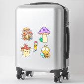 Schattige  Kawaii Voeg je afbeelding Funny Mushroo Sticker (Koffer)