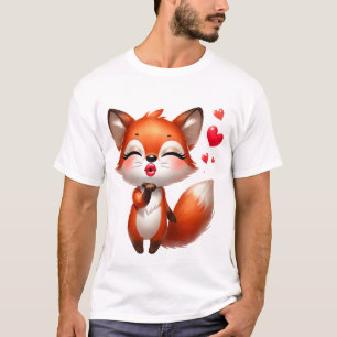 Schattige Kawaii Vos – Aardige Cartoonvos T-shirt