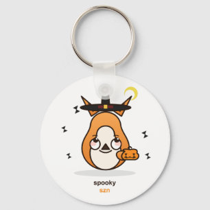 Schattige Kawaii Vos Heks Spokerig Seizoen Hallowe Sleutelhanger