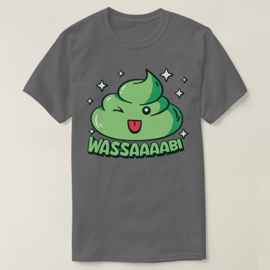 Schattige Kawaii Wasabi Wassup Funny T-shirt (Design voorkant)