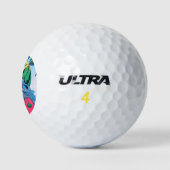 Schattige Kawaii Watermeloen Fruit Natuur Anime Me Golfballen (Logo)