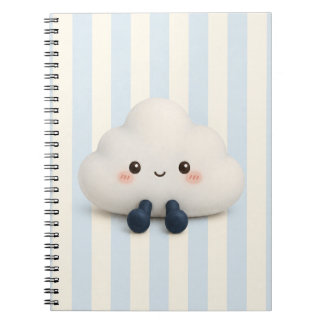 Schattige Kawaii Wolk Spiraal Notebook Notitieboek