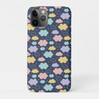 Schattige kawaii-wolkenpatroon