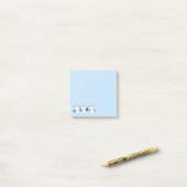 Schattige Kawaii Workout Karakter Stickers Post-it® Notes (Op bureau)