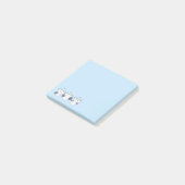 Schattige Kawaii Workout Karakter Stickers Post-it® Notes (Schuin)