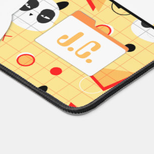 Schattige Kawaii Yellow Panda Beer Bureaumat