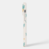 Schattige Kawaii Zomer Ananas Patroon iPhone Hoesje (Linkerkant)
