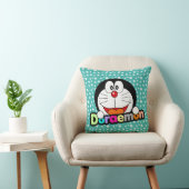 Schattige Kawaii Zwarte Doraemon Anime Kussen (Stoel)